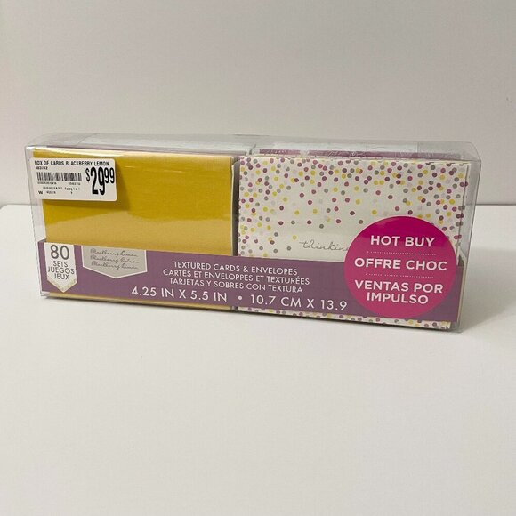 Craft Smith Textured Cards Lot 80 Cards Set Blackberry Lemon - Picture 1 of 14